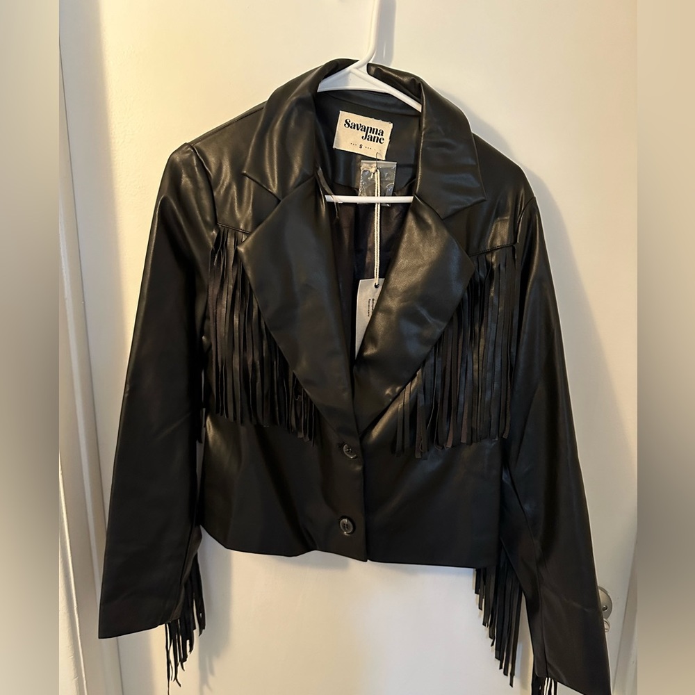 Savanna Jane faux leather jacket never worn